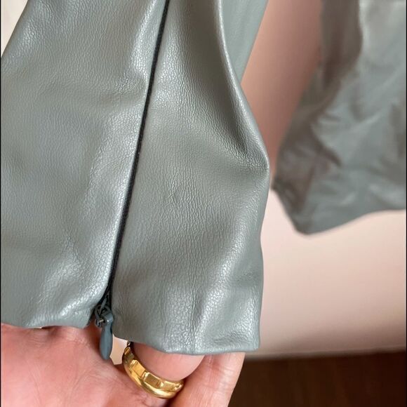 ZARA Faux Leather Mini Dress.Size S - Picture 12 of 15